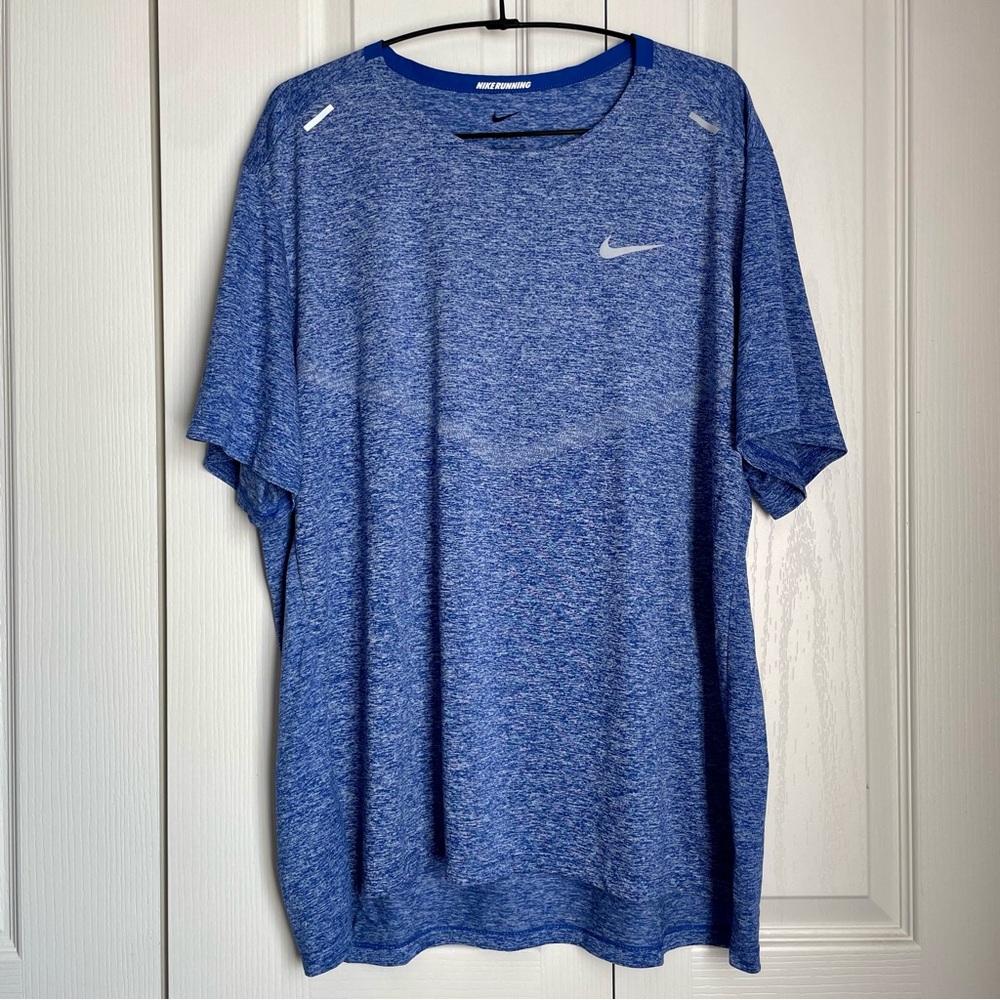 Men’s Blue Short Sleeve Performance Tee | Nike Sz XL